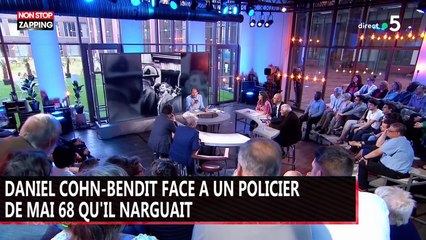 Daniel Cohn-Bendit se retrouve face à un policier de mai 68 qu'il narguait (vidéo)