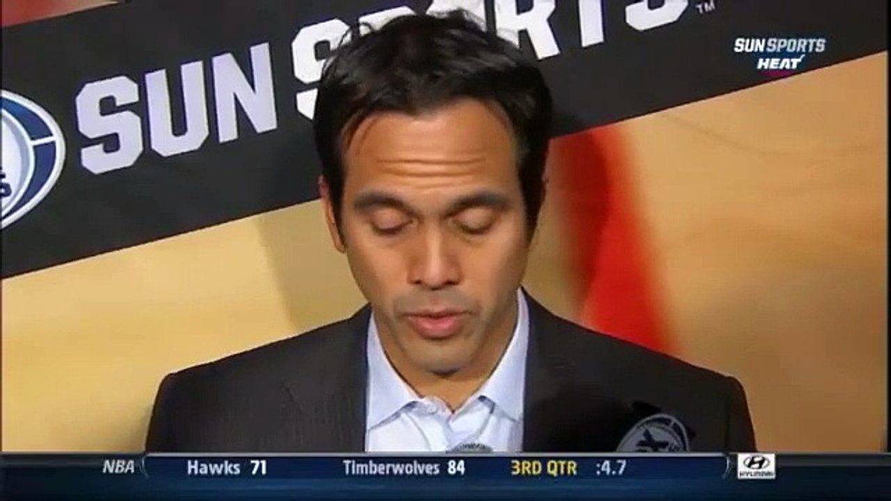 2013 - Postgame:  Spoelstra, James and Wade