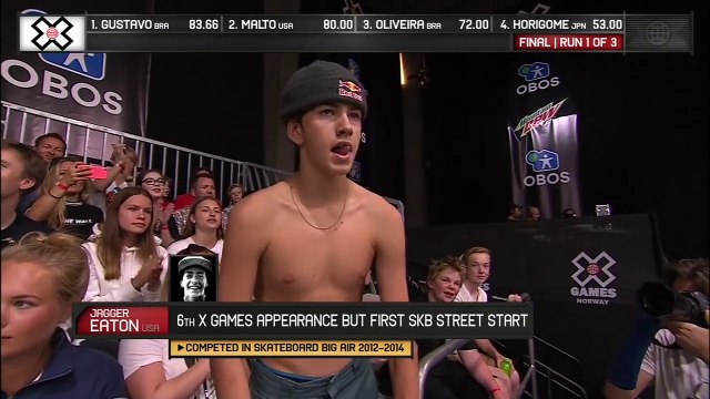 Jagger Eaton wins Men’s Skateboard Street silver | X Games Norway 2018