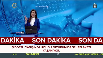 Erzurum'da sel felaketi