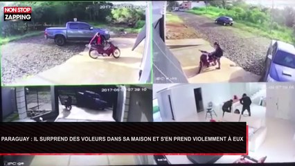 Paraguay : Il surprend des voleurs dans sa maison et s’en prend violemment à eux (Vidéo)