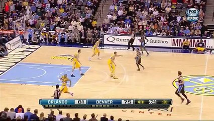 2013 - Nuggets Highlights: McRoberts Circus Shot