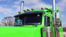 2016 389 Peterbilt 337 Wheelbase Heavy Haul Every Option Monster Energy Green