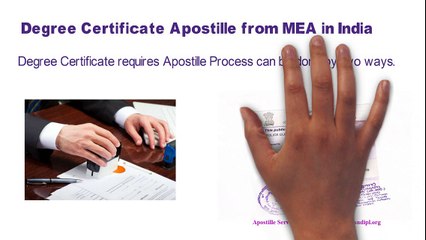 Degree Certificate Apostille | Degree Certificate Attestation