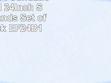 Sanus Euro Foundation Series II 24Inch Speaker Stands  Set of Two Black EF24B1