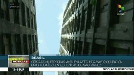 Más de mil personas viven en el 2do edificio más ocupado de Sao Paulo