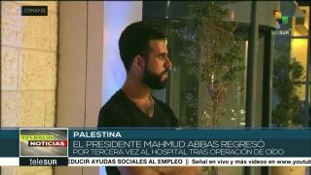 Hospitalizan al presidente palestino Mahmud Abbas
