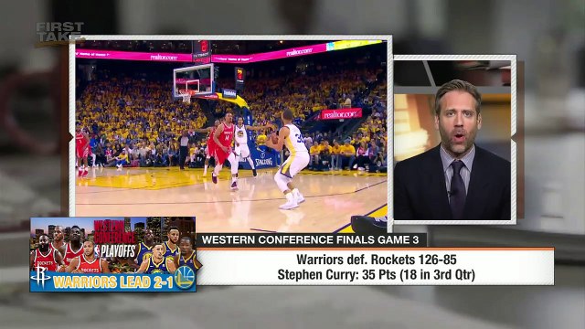 Stephen A. and Max react to Warriors defeating Rockets in Game 3 | First Take | ESPN