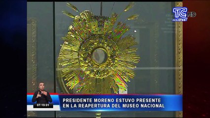 Presidente Moreno estuvo presente en la reapertura del Museo Nacional