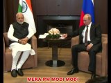 Prime Minister Narendra Modi met Russian President Vladimir Putin  for an informal summit in Sochi, Russia