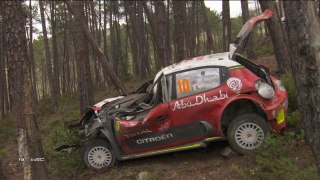 WRC Portugal 2018 Day 3 Meeke Massive Crash Rolls