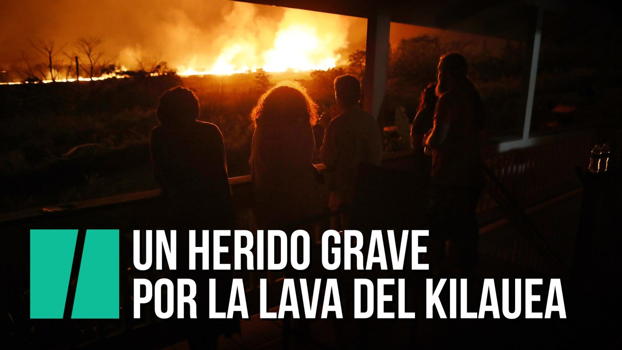 Un herido grave y Hawái en alerta por gases tóxicos del volcán Kilauea