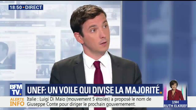 Représentante de l'Unef voilée: Le plus féministe c'est de respecter son choix , affirme Aurélien Taché, député LAREM