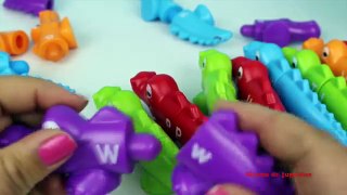 Aprende el Alfabeto con Lagartos de colores | Snap & Learn Alphabet Alligators