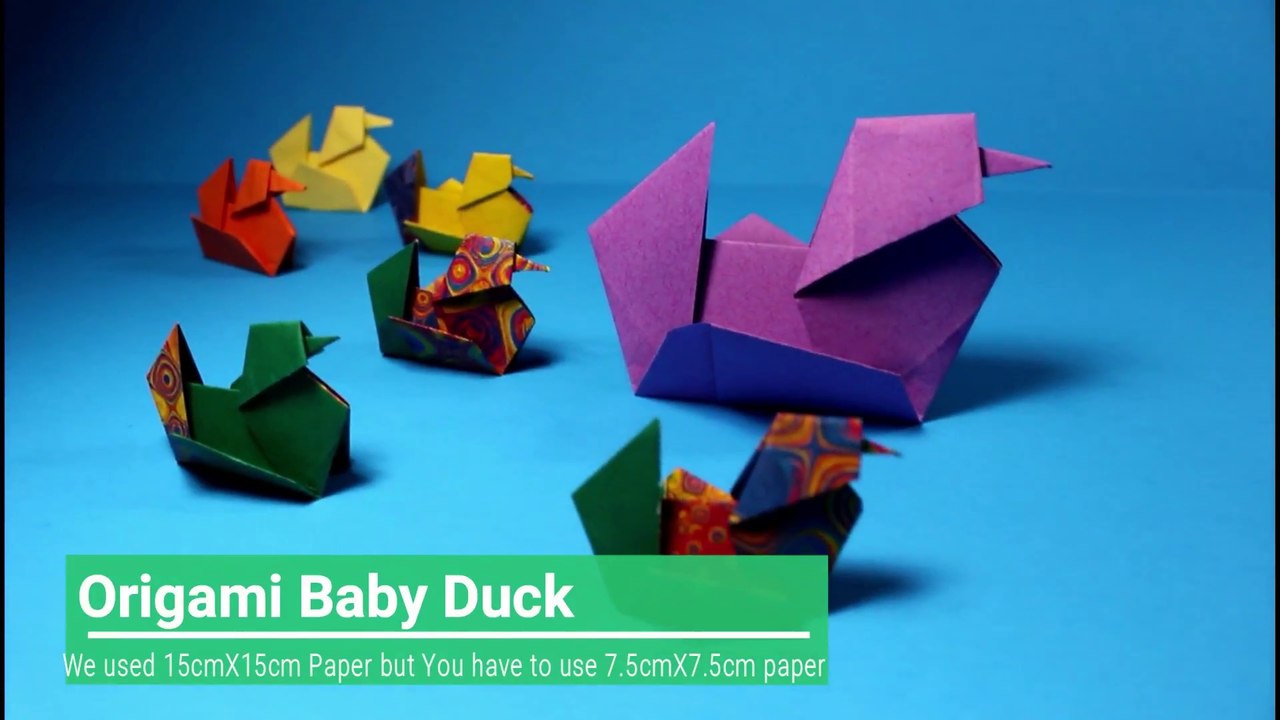 ORIGAMI Baby Duck Tutorial By OrigamiPapercraft