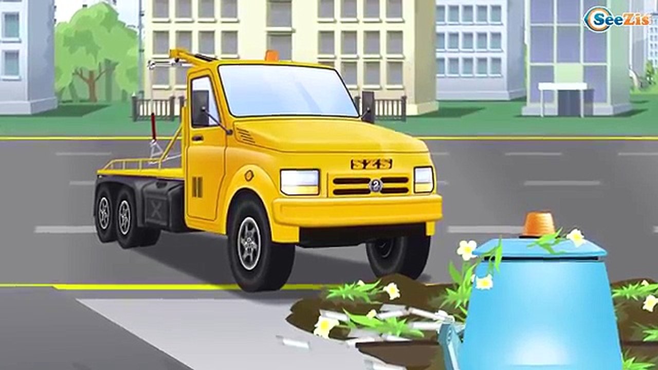 Best Of de la Super équipe, voiture de police et camion pompier dans la ville | Dessins an