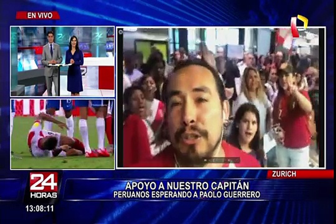 Zurich: hinchas de la Selección Peruana esperan llegada de Paolo Guerrero