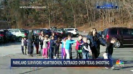 Parkland victims react to Texas school shooting