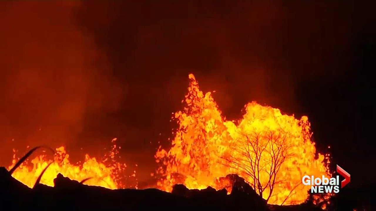 Public warned about toxic laze created by lava flow from Hawaii spilling into ocean