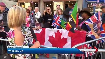 Royal watchers flock to Windsor for Harry and Meghanu2019s wedding