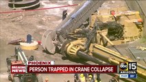 One person unaccounted for after crane topples over near Sky Harbor