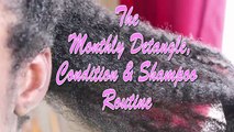 Finger Detangling, Deep Conditioning, and Shampooing 4c Hair