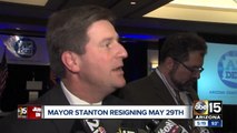 Phoenix Mayor Greg Stanton announces May 29 resignation