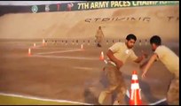 Pakistan Army PACES combat efficiency test, notice how Solider kept his body under stress through various exercises and at the end took an accuracy shot test.