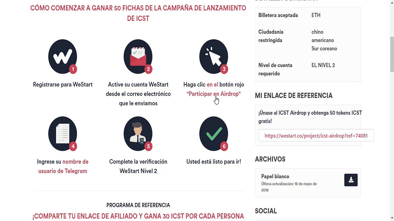 Airdrop gana tokens gratis [EKK, ICST y VAIR]