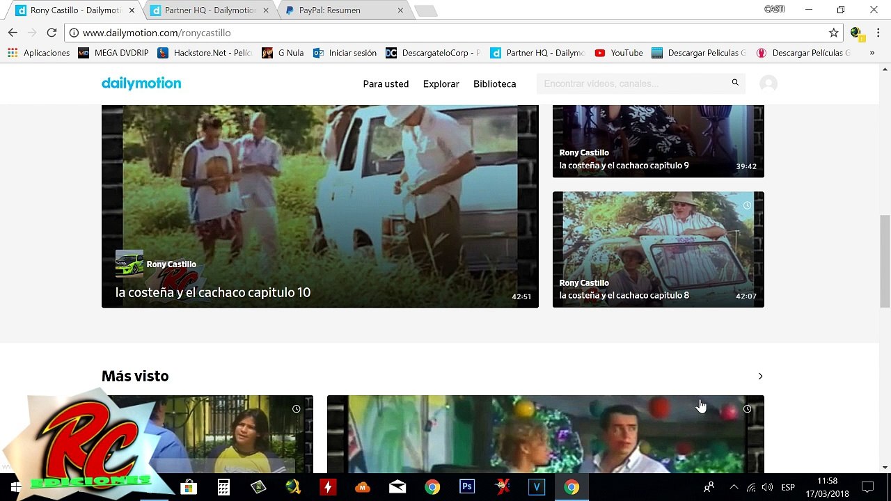 Mi primer pago en Dailymotion por paypal