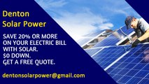 Affordable Solar Energy Denton TX - Denton Solar Energy Costs