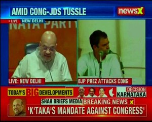 BJP President Amit Shah addresses media on Karnataka results