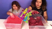 MIXING 700 GRAMS OF PIGMENT INTO 2 GALLONS OF CLEAR SLIME - COLORING GIANT CLEAR SLIMES WITH PIGMENT