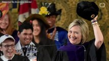 Yale Graduation: Hillary Clinton Exhibits Russian Hat To Troll Trump