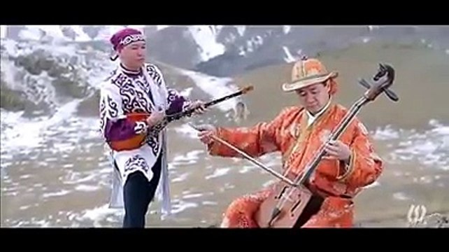 Dombra and Morin khuur.Kazakh and Mongolian musical instrument’s duet.Murat Abay with Kazakh traditional musical instrument called dombra and M.Ganbold with M