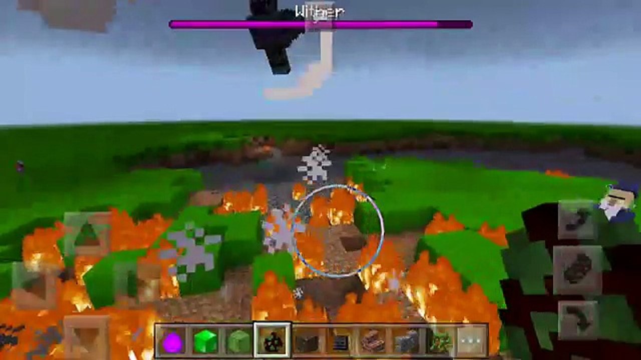 What Happens When You Spawn the God Boss, Wither Storm, Slime Boss & Magician Supreme in MCPE?