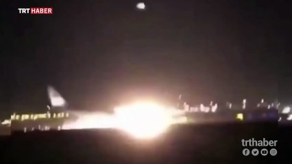 Türk pilot, arızalanan yolcu uçağını burnu üzerine indirdi