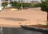 Flash Floods Turn Road Into River in Mesa Hills