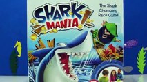 SHARK MANIA The Shark Chomping Race Game Toy Video for Kids for Shark Week Toypals.tv