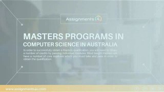 Reputed universities in Australia for Masters Programs in Computer Science