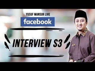 FB Yususf Mansur - Interview S3  Doktor Ekonomi Public Policy