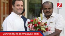 Kumaraswamy meets Sonia, Rahul Gandhi