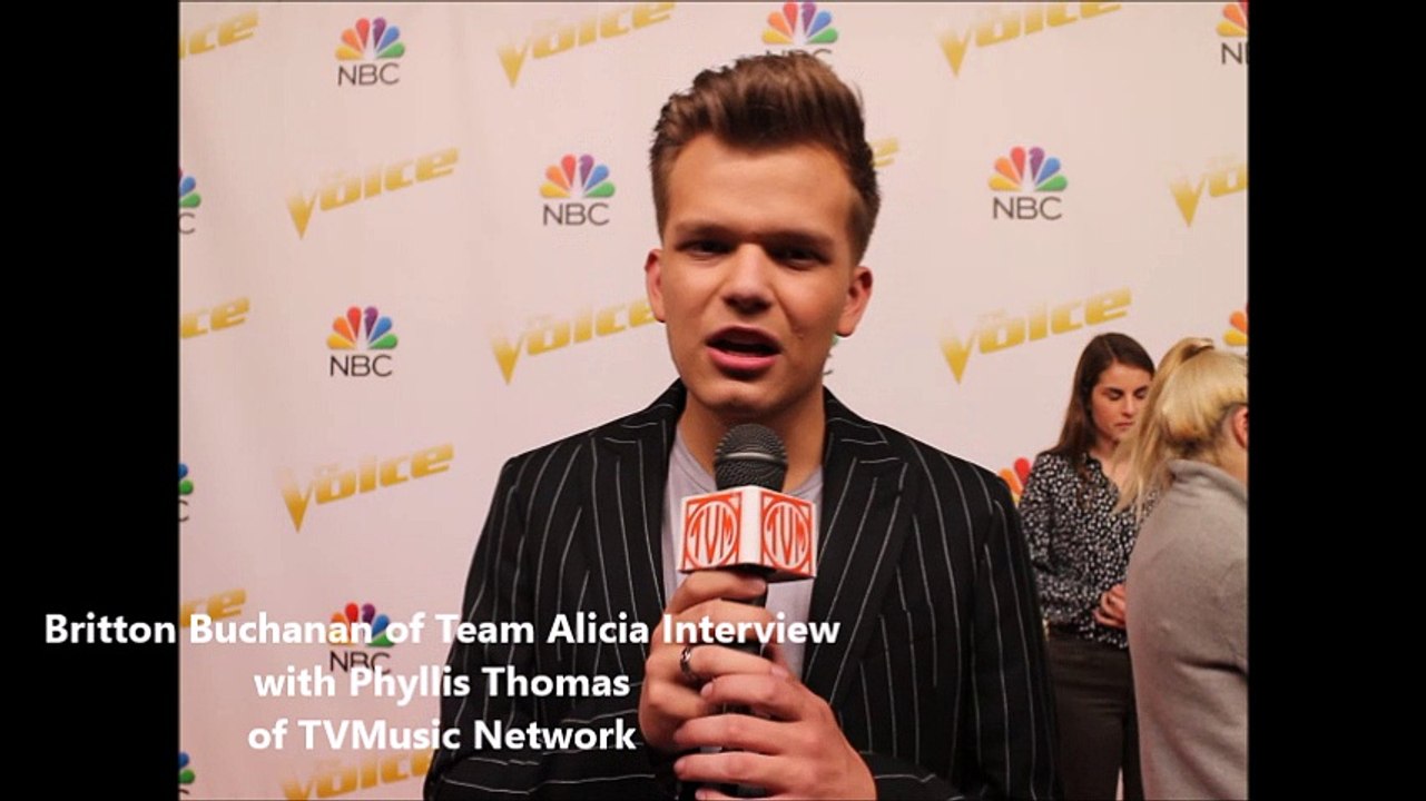 The Voice  14 - Top 4 Finale Interviews - Britton Buchanan of Team Alicia