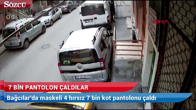 Hırsızlar 7 bin pantolunu böyle çaldılar