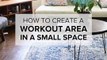 You don't need a huge room for your workouts! Create a home gym in any space ️