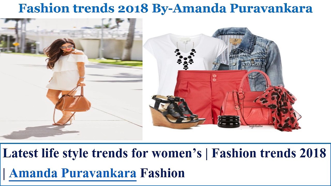 Amanda Puravankara talking about the coolest fashion Trends 2018