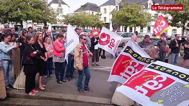 Quimperlé. Une soixantaine de manifestants pour défendre la Fonction publique