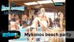 Mykonos beach party fuori dei limiti con Sasa a Tropicana Club