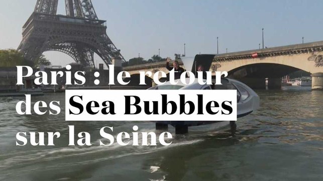 Paris : les Sea Bubbles reviennent sur la Seine