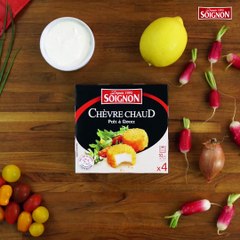 A tester de toute urgence: les brochettes de chèvre pané Soignon accompagnées d'une délicieuse crème aux herbes ! En plus du résultat bluffant, la recette est t